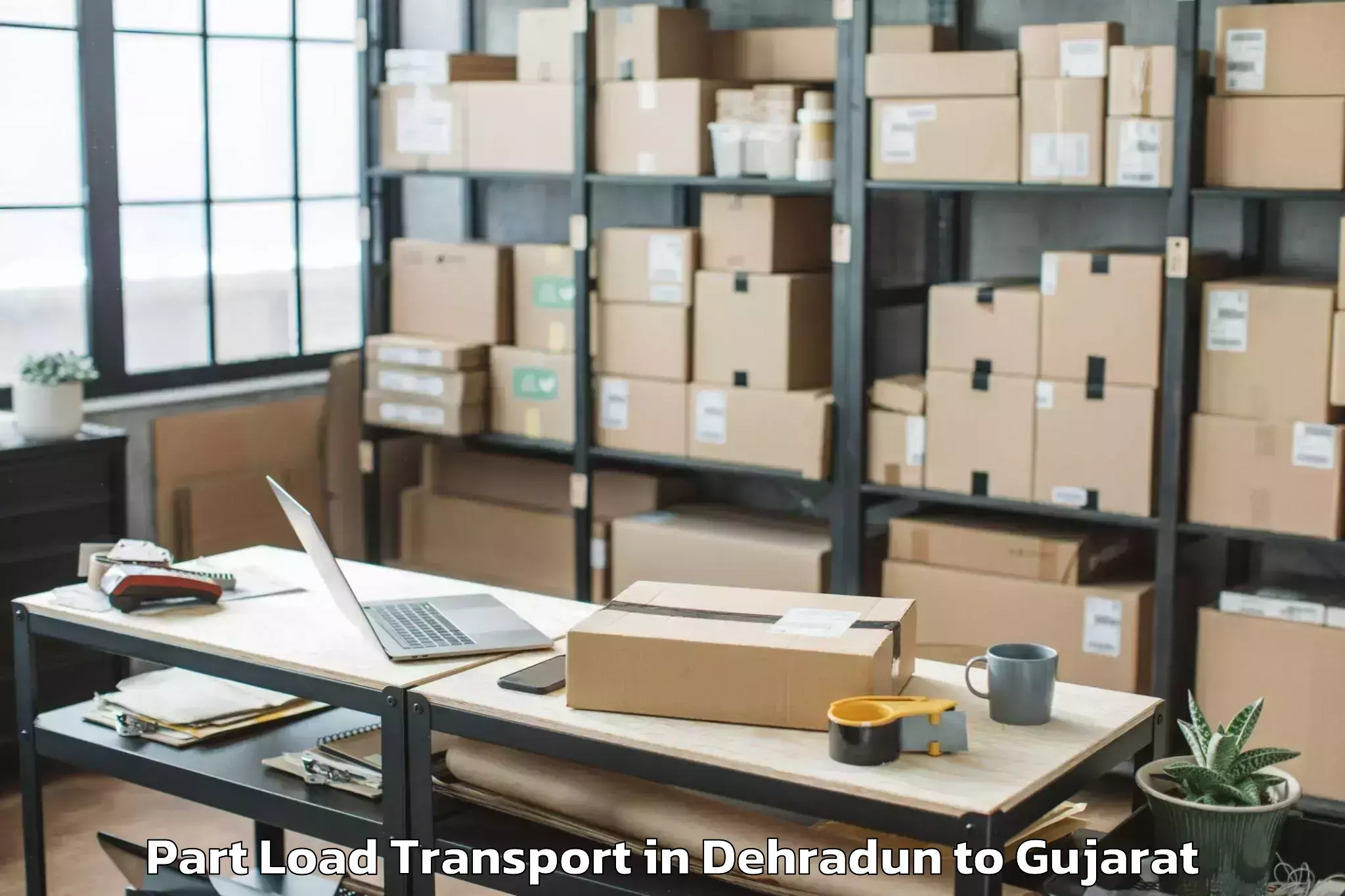 Dehradun to Sagbara Part Load Transport Booking